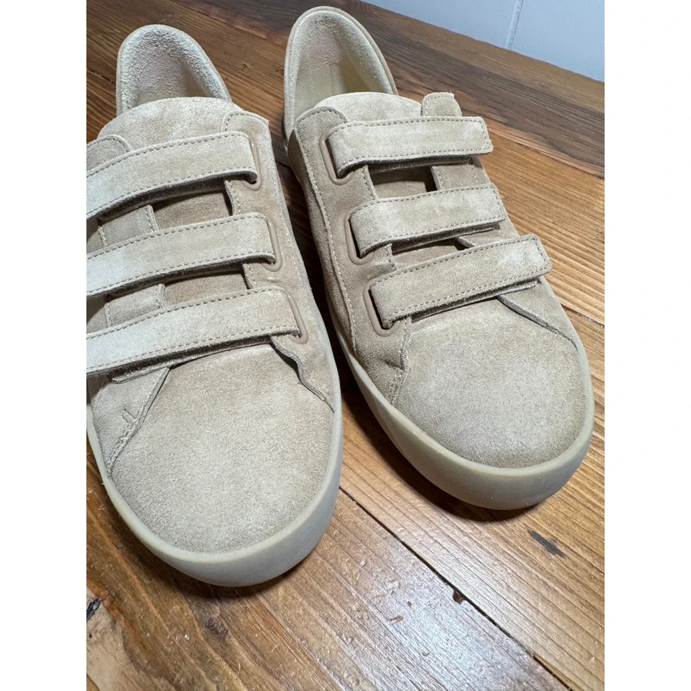 Freda Salvador LIBBY D'ORSAY SNEAKER Stucco Suede 3 Strap Made in Spain Womens 8